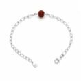 925 Sterling Silver Rudraksha Rakhi Bracelet.
