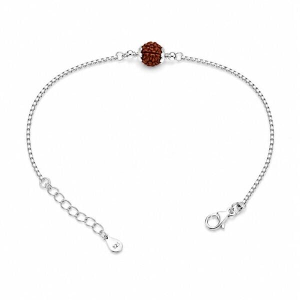 SILVER BRACELET 925 Sterling Silver Rudraksha Rakhi Bracelet