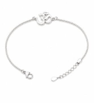925 Sterling Silver Om Rakhi Bracelet