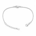 SRK 925 Sterling Silver Minimal Oval Bracelet for Women