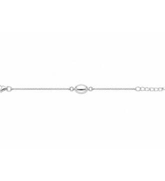 Minimal Oval Bracelet for Men & Women | Adjustable Real Silver Rakhi Bracelet | Elegant Daily Wear Jewellery