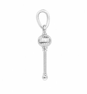925 Sterling Silver Hanuman Gada Pendant | Real Silver Religious Pendant for Men & Women