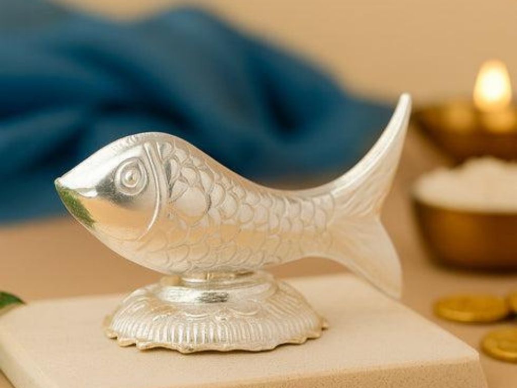 925 Sterling Silver Fish for Vastu Prosperity and Positive Energy