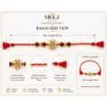 925 Sterling Silver Floral Rakhi