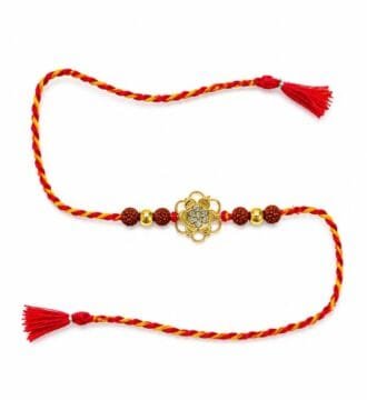925 Sterling Silver Floral Rakhi
