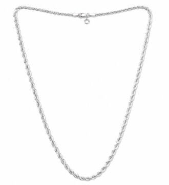 925 Sterling Silver Rope Chain For Men Women & Child