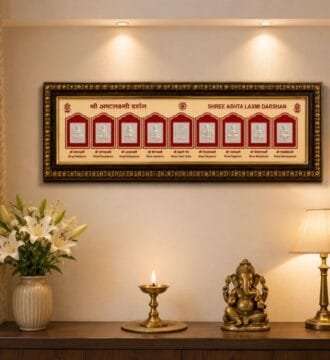 Shree Ashta Lakshmi Darshan 999 Pure Silver Frame with Premium Gift Box