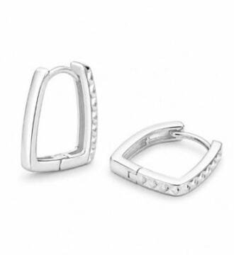 Square Bali Earrings for Women | Lightweight Hoop Earrings | Daily Wear Party Wear Jewellery