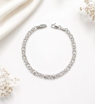 700 Regular Silver Men's Bracelet | Stylish Chain Bracelet for Men & Boys