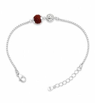Rudraksha Rakhi Bracelet for Men & Women | | Adjustable Spiritual Silver Rakhi