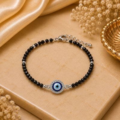 925 Silver Evil Eye Bracelet for Kids