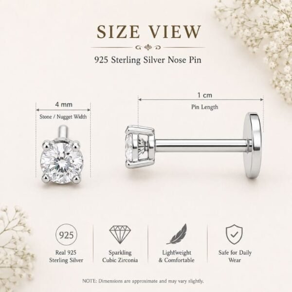 sillver nose pin (1) sillver nose pin (1)