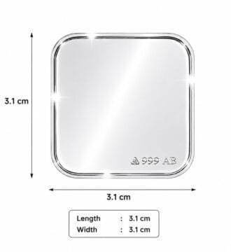 999 Pure Silver Square Plate (1g)