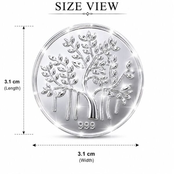 999 SILVER COIN (2) 999 Fine Silver Tree Coin (1 g)