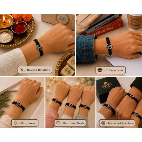 925 Sterling Silver Krishna Charm Bracelet