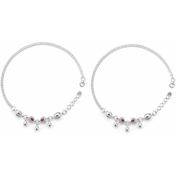 SILVER PAYAL (2) Silver Adjustable Payal
