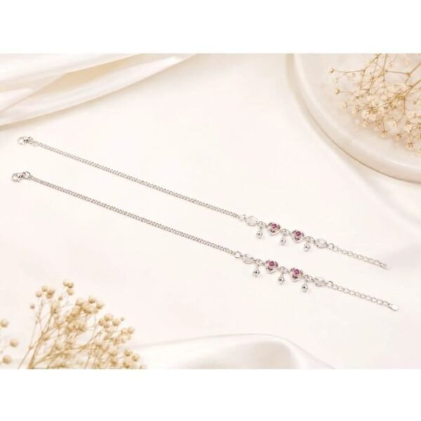 SILVER PAYAL (4) Silver Adjustable Payal Pair