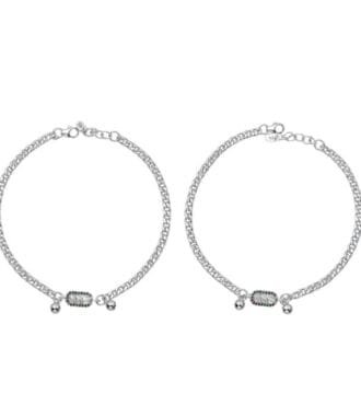70 Silver Adjustable Payal Pair