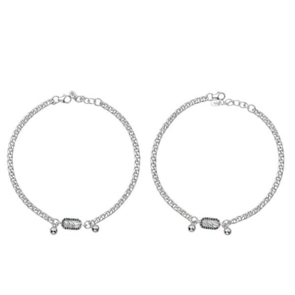 SILVER PAYAL (4) 70 Silver Adjustable Payal Pair