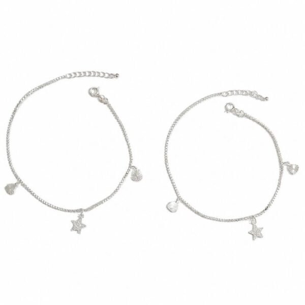 SILVER PAYAL (5) 925 Sterling Silver Women’s Anklet