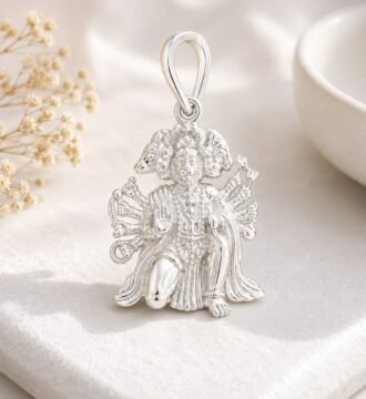 SRKJ Panchmukhi Hanuman Pendant 925 Sterling Silver Spiritual Jewelry