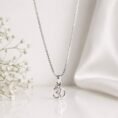 Silver Kids Om Pendant Necklace