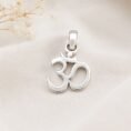 silver om pendant (1)
