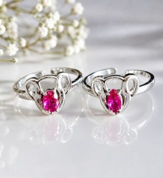 Sterling Silver Adjustable Toe Ring Pair