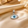 SRKJ Evil Eye Pendant in 925 Sterling Silver