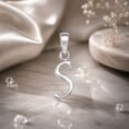 925 Sterling Silver S Alphabet Pendant