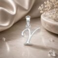 925 Sterling Silver Letter Y Pendant