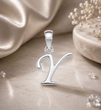 925 Sterling Silver Letter Y Pendant